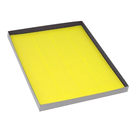 Globe Scientific Label Sheets, Cryo, 38x6mm, for Microplates, 20 Sheets, 156 Labels per Sheet, Yellow, 3120PK LCS-38X6Y